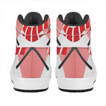 Cute Snowman Print High Top Leather Sneakers