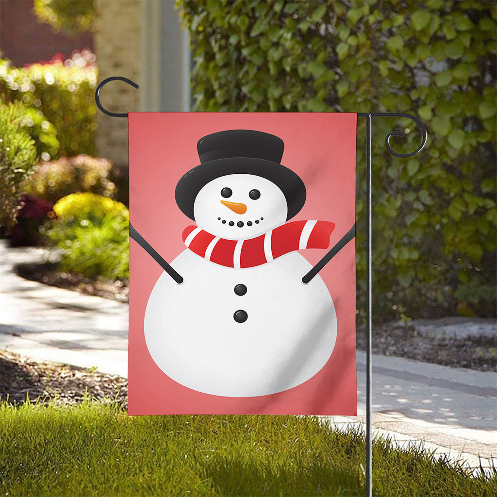 Cute Snowman Print House Flag