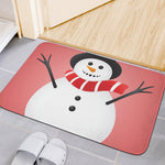 Cute Snowman Print Indoor Door Mat