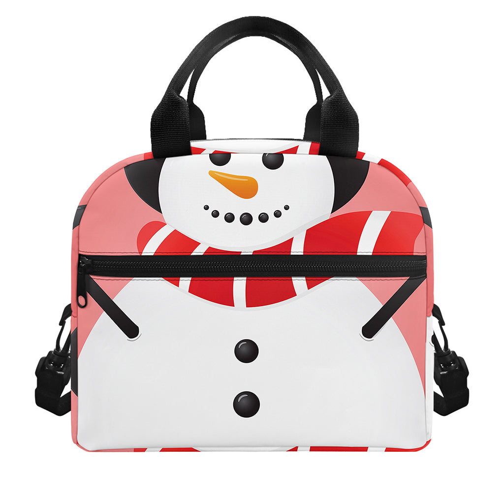 Cute Snowman Print Insulated Lunch Bag