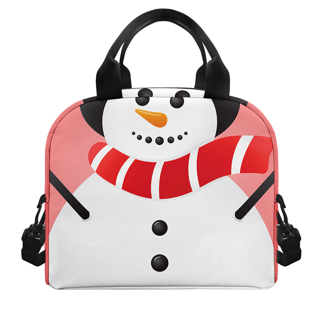 Cute Snowman Print Insulated Lunch Bag