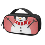 Cute Snowman Print Insulin Cooler Travel Case