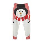 Cute Snowman Print Jogger Pants