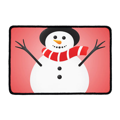 Cute Snowman Print Kitchen Mat