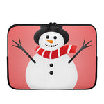 Cute Snowman Print Laptop Sleeve