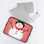 Cute Snowman Print Laptop Sleeve