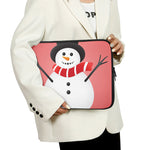 Cute Snowman Print Laptop Sleeve