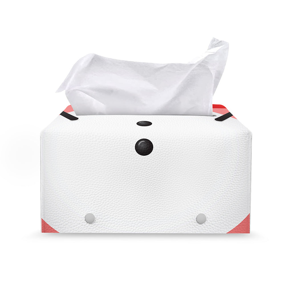 Cute Snowman Print Leather Tissue Box Cover