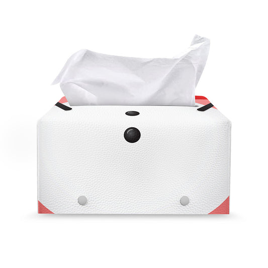 Cute Snowman Print Leather Tissue Box Cover