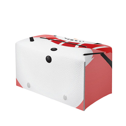 Cute Snowman Print Leather Tissue Box Cover