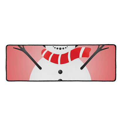 Cute Snowman Print Long Kitchen Mat