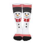 Cute Snowman Print Long Socks