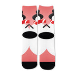 Cute Snowman Print Long Socks