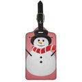 Cute Snowman Print Luggage Tag