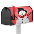 Cute Snowman Print Mailbox Cover