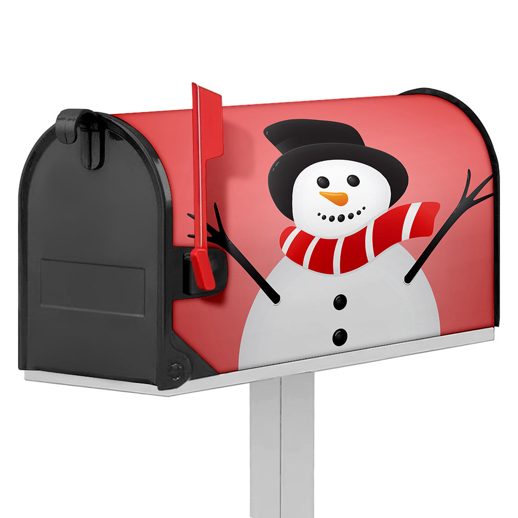 Cute Snowman Print Mailbox Cover