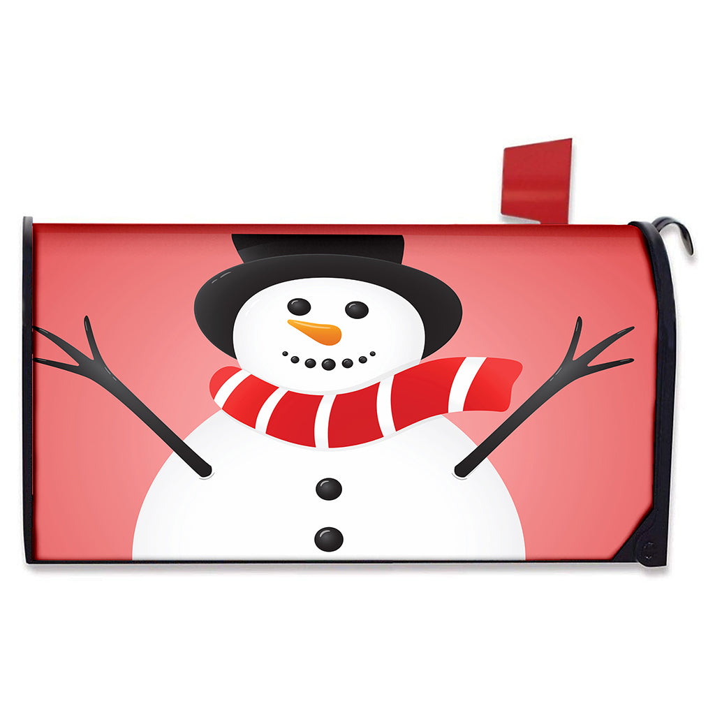 Cute Snowman Print Mailbox Cover