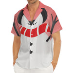 Cute Snowman Print Men's Deep V-Neck Shirt