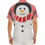 Cute Snowman Print Men's Deep V-Neck Shirt