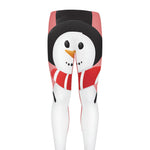 Cute Snowman Print Men's leggings