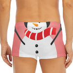 Cute Snowman Print Men's Short Boxer Briefs