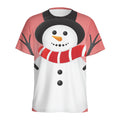 Cute Snowman Print Men's Athletic T-Shirt