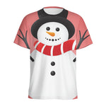 Cute Snowman Print Men's Sports T-Shirt
