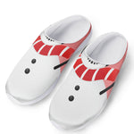 Cute Snowman Print Mesh Casual Shoes