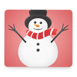 Cute Snowman Print Mouse Pad