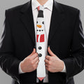 Cute Snowman Print Necktie