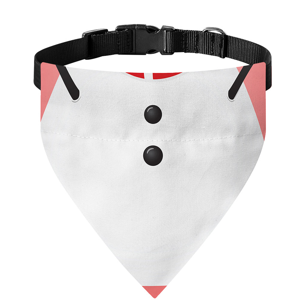Cute Snowman Print Over The Collar Dog Bandana