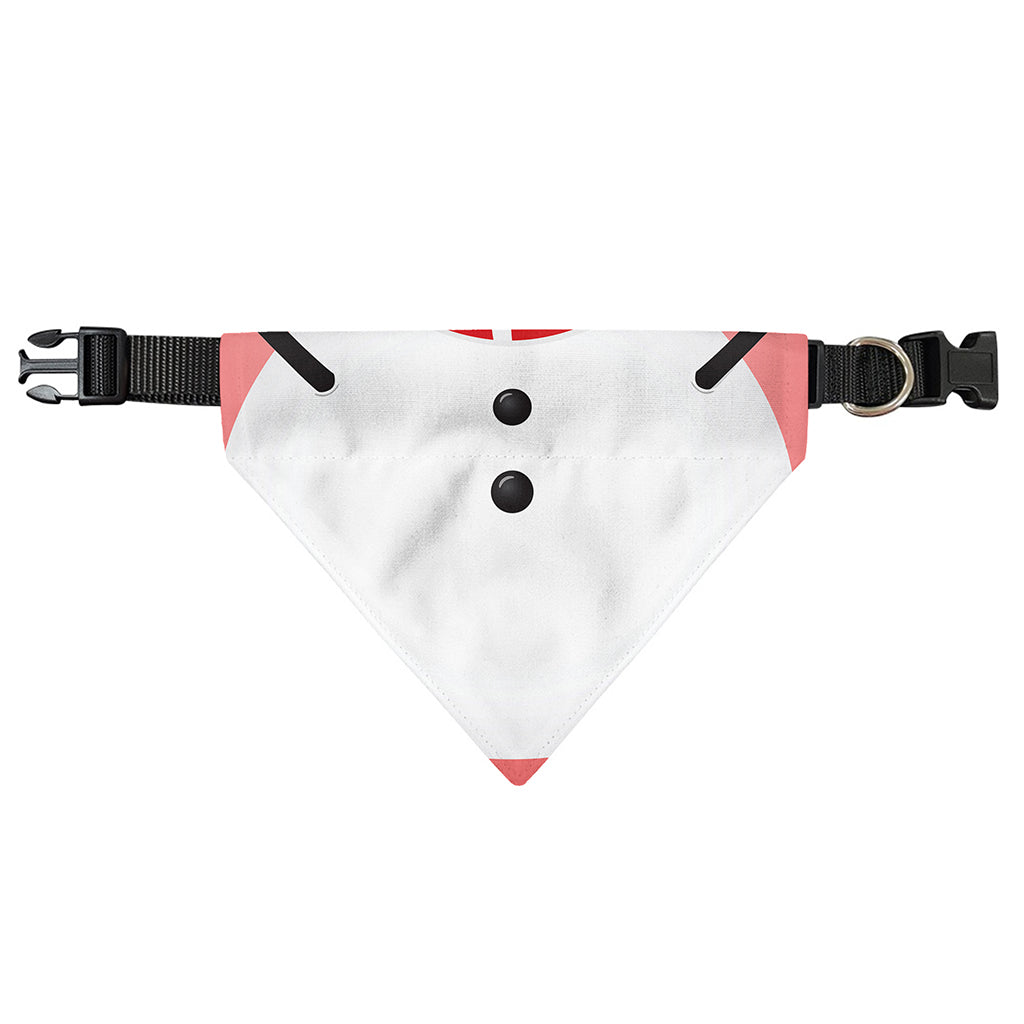 Cute Snowman Print Over The Collar Dog Bandana