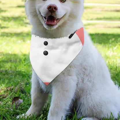 Cute Snowman Print Over The Collar Dog Bandana