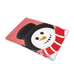 Cute Snowman Print Pet Cooling Mat Cover