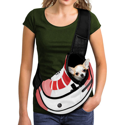 Cute Snowman Print Pet Sling Carrier