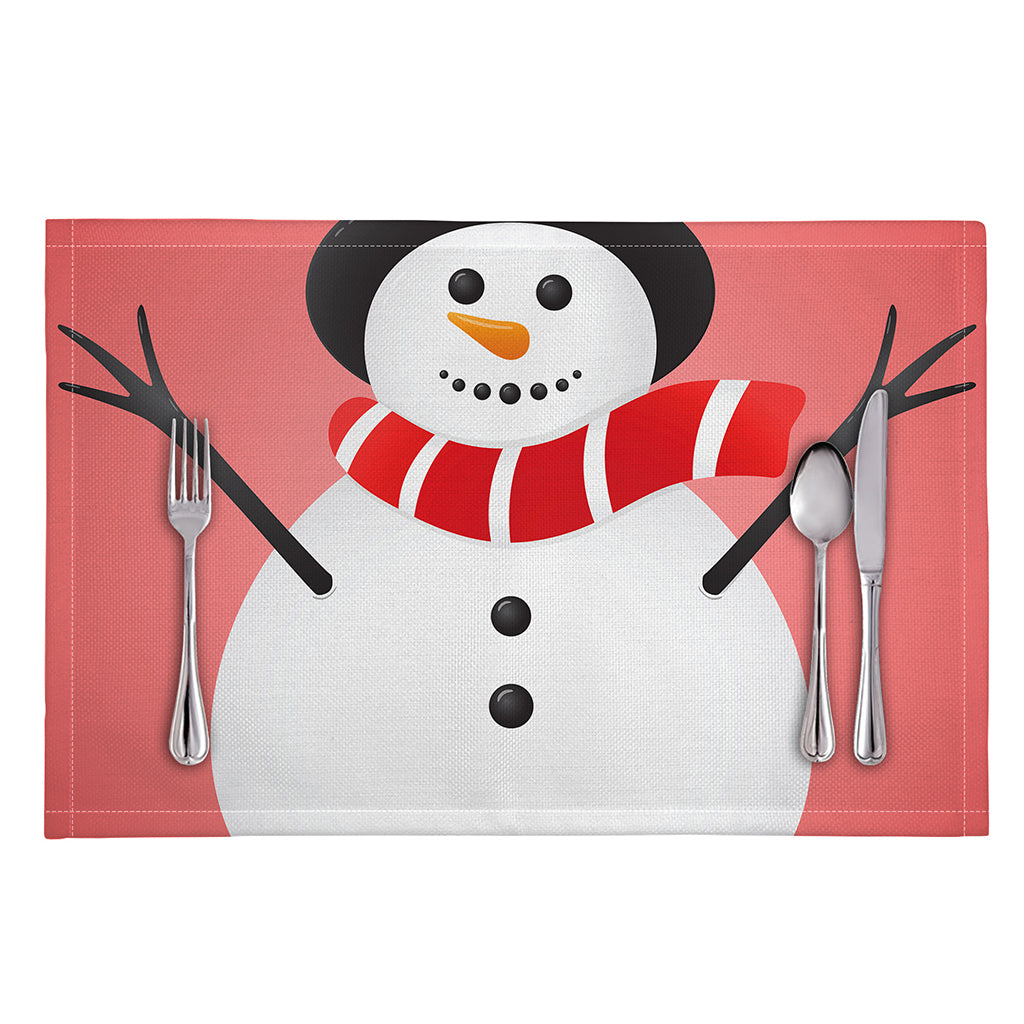 Cute Snowman Print Placemat