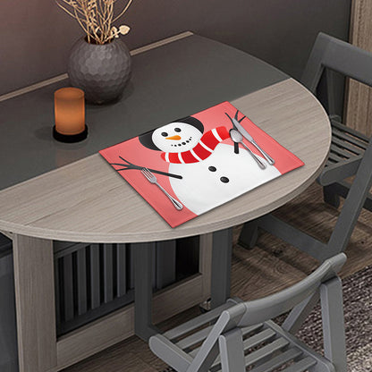 Cute Snowman Print Placemat