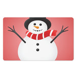 Cute Snowman Print Polyester Doormat