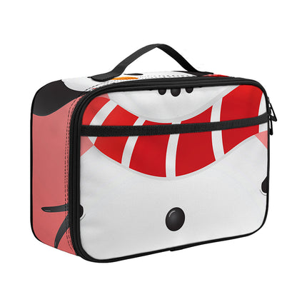 Cute Snowman Print Portable Lunch Bag