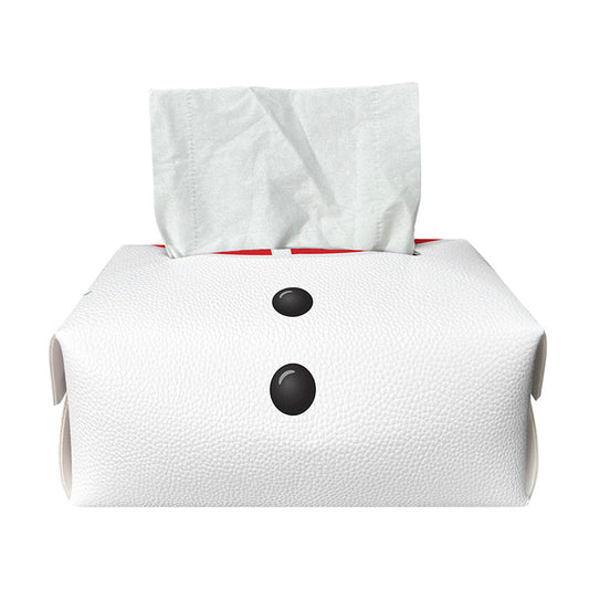 Cute Snowman Print Rectangle Tissue Box Cover
