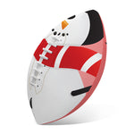 Cute Snowman Print Rugby Ball