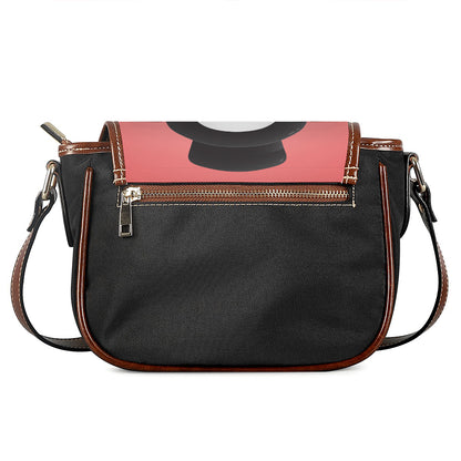 Cute Snowman Print Saddle Bag