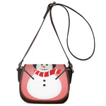 Cute Snowman Print Saddle Bag