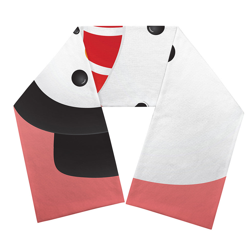 Cute Snowman Print Scarf