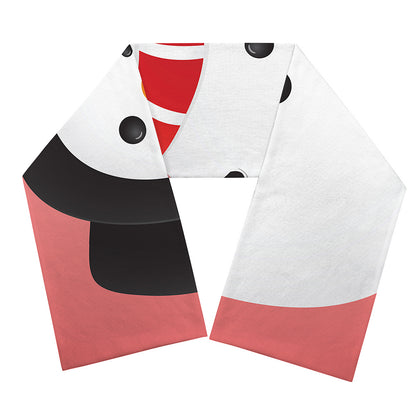 Cute Snowman Print Scarf