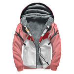 Cute Snowman Print Sherpa Lined Zip Up Hoodie