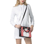 Cute Snowman Print Shoulder Handbag
