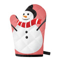 Cute Snowman Print Single Oven Mitt