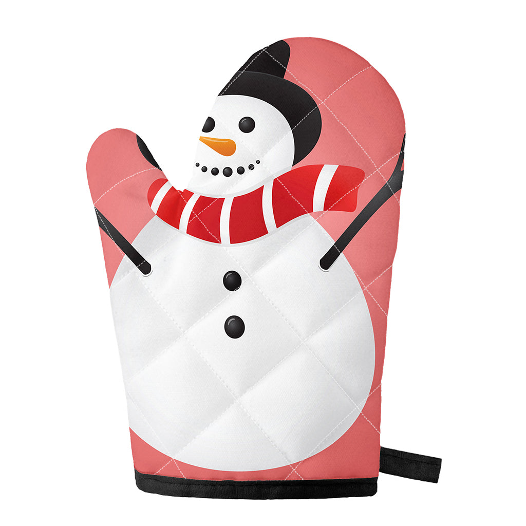 Cute Snowman Print Single Oven Mitt