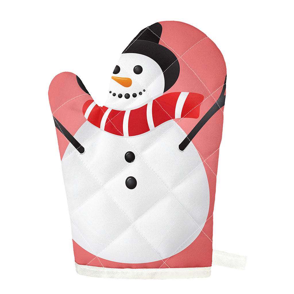 Cute Snowman Print Single Oven Mitt